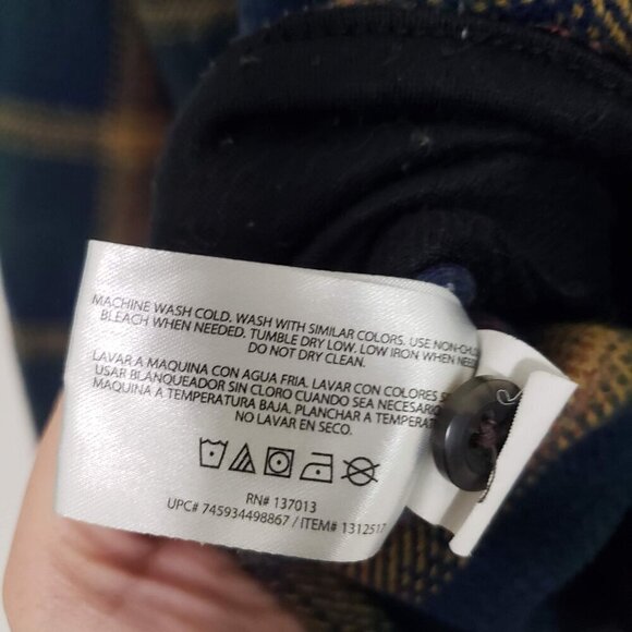 Orvis Big Bear Plaid Shirt Heavyweight Double Brushed Flannel Mens Size Large - Picture 7 of 11